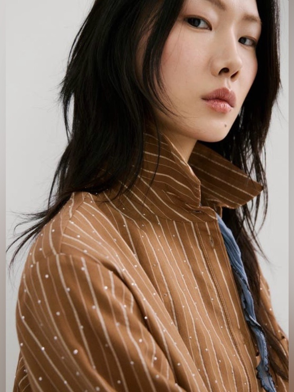 Mango Stripe Rhinestone Shirt - Picture 14 of 15